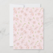 コケッガーリークピンクボウトイレバースデーパーティー 招待状 (裏面)