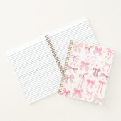 コケッガーリートエステティックピンクボウ名前をカスタムする ノートブック (内部)