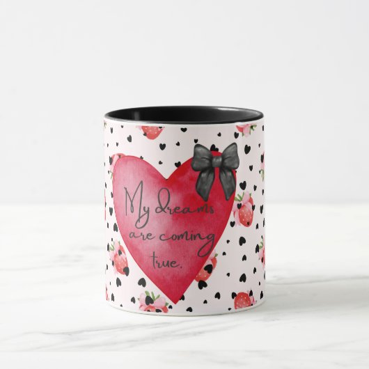 コケッガーリート前向き肯定ストロベリーマグ マグカップ (中央)