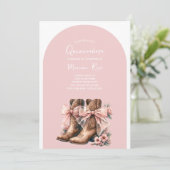 コケッタ ウエスタン ブーツ キンセアニエラ 誕生日 招待状 (スタンド正面)