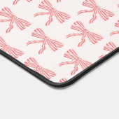 コケッティエステティック ピンクの蝶結び デスクマット (コーナー)