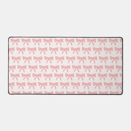 コケッティエステティック ピンクの蝶結び デスクマット (正面)