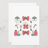 コケッティナースのクリスマススタイル 招待状 (正面/裏面)