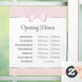 コケッティピンクの蝶リボン営業時間 ウィンドウサイン (ホーム)