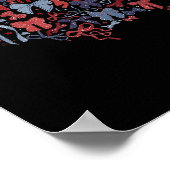 コケッティボウ アメリカ地図 4日 独立記念日 ポスター (角)