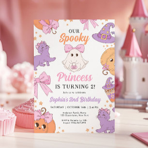 コケッティーキュート ハロウィン 2歳の誕生日招待状 招待状