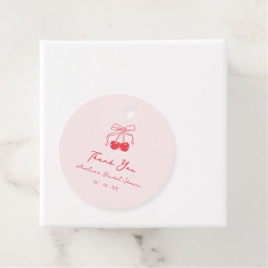 コケッティーチェリー ブライダルシャワーのお礼ギフト フェイバータグ (インサイチュ)