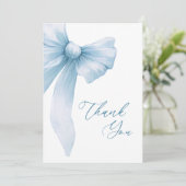 コケッティーブルーボウのブライダルシャワー サンキューカード (スタンド正面)