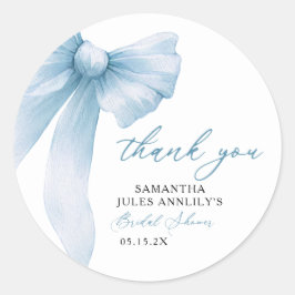 コケッティーブルーボウの結婚前お茶会 ラウンドシール