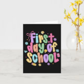 コケッティー入学式リボン プレッピー スクールスタイル カード (黄色い花)