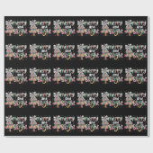 コケッティー グリッター クリスマス ツリー メリー アンド ブライト ラッピングペーパー (フラット)