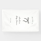 コケッティ風手描きベビーシャワー 横断幕 (横)