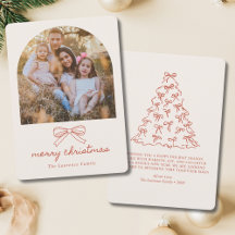 コケッティ クリスマス ツリー ドゥードル 赤いリボン 写真