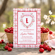 コケッティ チェリー モノグラム ブライダル シャワー