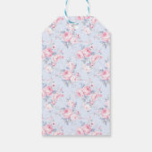 コケッティ ピンク リボン ウェディング シャワー サンクス ギフトタグ (裏面)