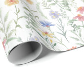 コケッティ フェミニン ワイルドフラワーの草原 ラッピングペーパー (ロールコーナー)