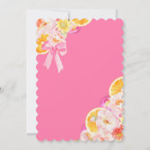 コケッティ フローラル ブランシュ & バブル バースデー 招待状 (裏面)