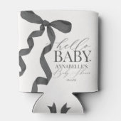 コケッティ ブラック ボウ ガール ベビー シャワー デザート フェイバーズ 缶クーラー (裏面)