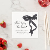 コケッティ ボウ シーズ タイイング ザ ノット ブライズ シャワー スタンダードカクテルナプキン (インサイチュ)