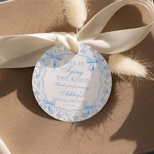 コケッティ・ボウ シーズ・タイイング・ザ・ノット  ブライダルシャワー フェイバータグ