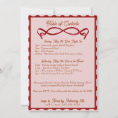 コケッティ ボウ ブライズメイド インビテーション | 5x7 オーダーメイド (裏面)