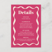 コケッティ ボウ レトロ ウェディング ディテール エンクロージャーカード (正面)