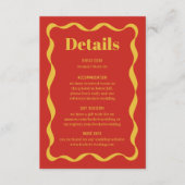 コケッティ ボウ レトロ ウェディング ディテール エンクロージャーカード (正面)