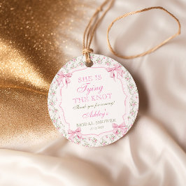 コケッティ・ボウ 彼女は結婚する ブライダルシャワー フェイバータグ