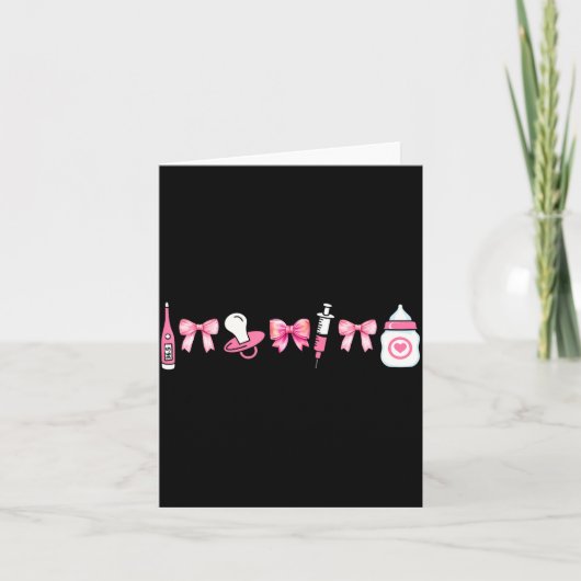 コケッティ マザー ベイビー MBU 看護師 Stpartum Rn クリスマス カード (正面)