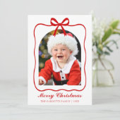 コケッティ レッド リボン フォト アーチ メリー クリスマス (スタンド正面)