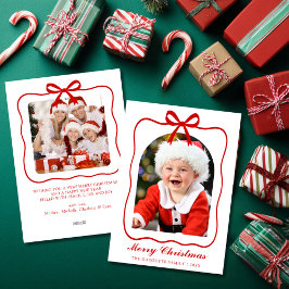 コケッティ レッド リボン フォト アーチ メリー クリスマス