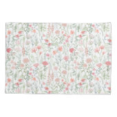 コケッティ ワイルドフラワーミードウ ピンク 枕カバー (裏面)