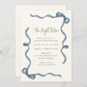 コケッテイーブルー 前夜の彩りのディナー 招待状 (正面/裏面)