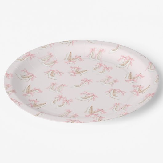 コケッテイ シューズ パターン ペーパープレート (アングル)