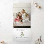 コケッテイ ボウ ミストル クリスマス 最高のホリデー フォト 4 枚 三つ折りクリスマスカード (内部)