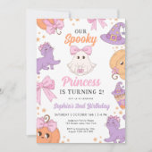 コケットかわいいハロウィーン2nd誕生日招待状 招待状 (正面)