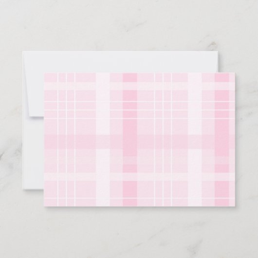 コケットかわいいピンクボウ卒業 出欠カード (裏面)