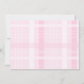 コケットかわいいフォトピンクボウ卒業 案内状 (裏面)