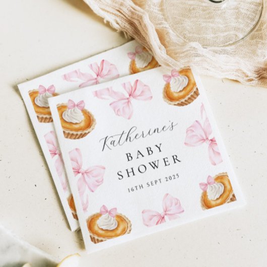 コケットかわいこちゃんパイ赤ちゃんシャワーペーパーナプキン スタンダードカクテルナプキン