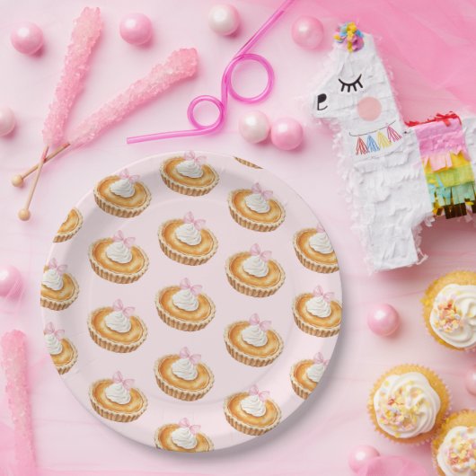 コケットかわいこちゃんパイ赤ちゃんシャワーペーパーナプキン ペーパープレート (パーティー)