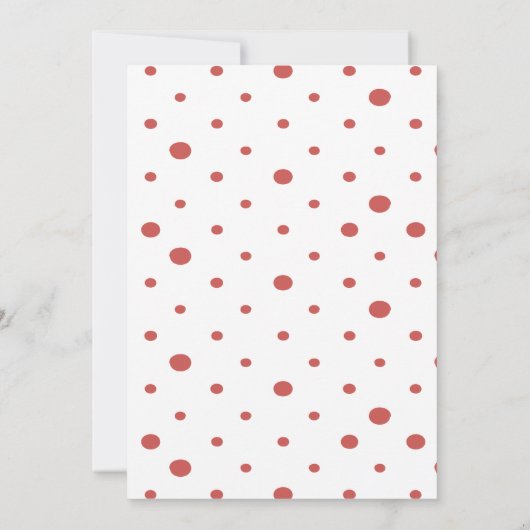 コケットさくらんぼオントップかわいいベビーガールシャワー 招待状 (裏面)