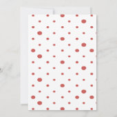 コケットさくらんぼオントップさくらんぼベビーガールシャワー 招待状 (裏面)