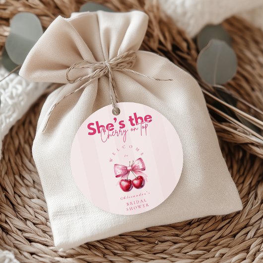 コケットさくらんぼオントップブライダルシャワー ラウンドシール