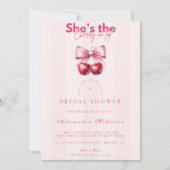 コケットさくらんぼオントップブライダルシャワー 招待状 (正面)