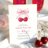 コケットさくらんぼオントップブライダルシャワー 招待状