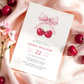 コケットさくらんぼオントップブライダルシャワー 招待状