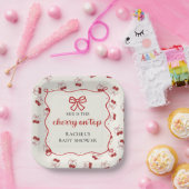 コケットさくらんぼオントップベビーシャワー紙プレート ペーパープレート (パーティー)