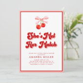 コケットさくらんぼブライダルシャワーレトロ 招待状 (スタンド正面)