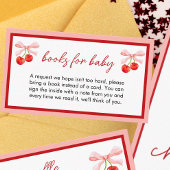 コケットさくらんぼベビーシャワーベビー本 エンクロージャーカード