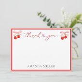 コケットさくらんぼベビーシャワー サンキューカード (スタンド正面)